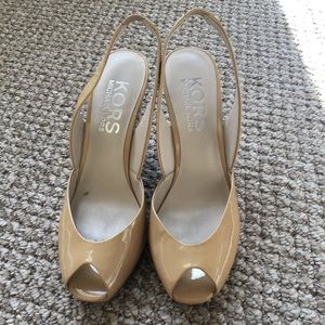 Michael Kors Peep Toe Wedges